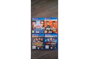 PS4 Slim Wit 500GB + 4x F1 (2017-2020) + 2 Rode Controllers