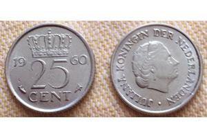 Guldenmunten Wilhelmina, Juliana . Beatrix en overzeese