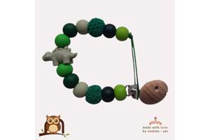 nr 23 noekies speenkoord dino stekel khaki groen