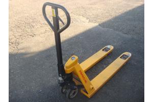 Palletwagen Pompwagen weegschaal 2500kg 115cm Dubbel Voorwie