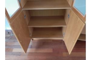 Kersen Houten Vitrinekast