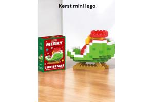 Kerst blokken speel set arren slee - cadeau tip - klein form