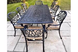Garden metal sets -Table and 8 chairs