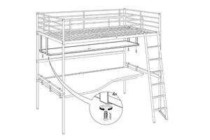 ikea Svarta witte hoogslaper
