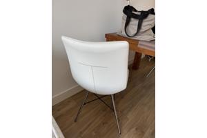 4 witte eetkamer stoelen