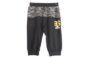 Heren korte broek zwart grijs L