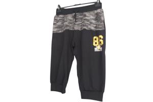 Heren korte broek zwart grijs L