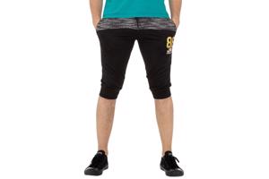 Heren korte broek zwart grijs L