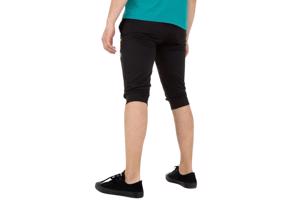 Heren korte broek zwart grijs L