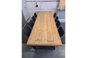 tafel steigerhout fijn afgewerkt met of zonder stoelen