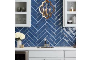 Handvormtegels blauw cifre colonial marine glans 7,5x30