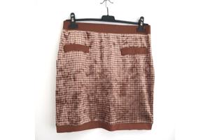 bruin goud stretchy rokje M