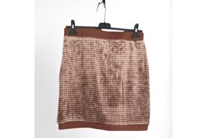 bruin goud stretchy rokje M