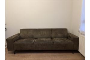 Nubuck leren Montèl bank - 260x90 cm