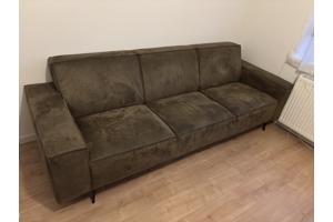 Nubuck leren Montèl bank - 260x90 cm