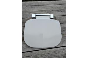 Opklapbaar stoeltje 35 x 27 cm kunststof/chroom