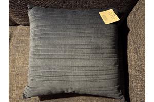 Blauw corduroy kussen nieuw 45 x 45 cm