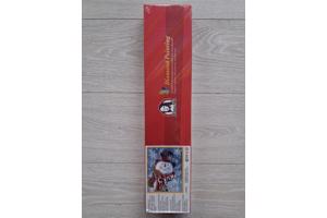 nr 77 Diamond Painting sneeuwpop 50x40cm (rond)