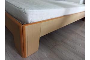 Extra lang houten bed 220x90 cm incl. lattenbodem en matras