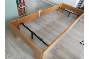 Extra lang houten bed 220x90 cm incl. lattenbodem en matras