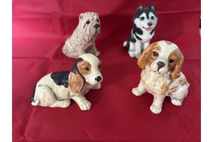 Honden beelden 4 rassen samen of apart te koop