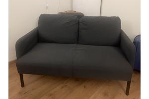 Moderne Donker grijze 2-zitsbank