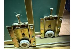 5 spiegeldeuren op rails 192x92 cm