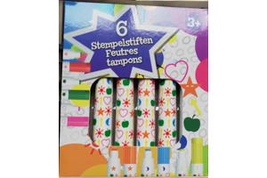 Tom Stempel stiften set 13 Cm 6 Stuks