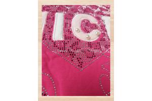 Seagull longsleeve pink hart nice glitter en parels 170/176