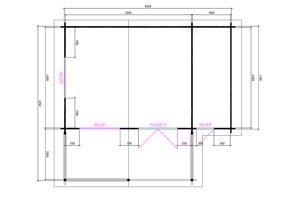 NIEUW Tuinhuis 5×5+2Z