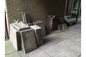 Diverse terrastegels gratis af te halen