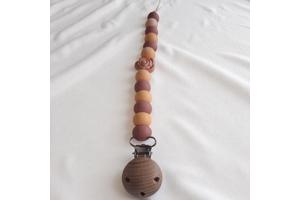 Speenkoord roos pasteloranje oudroze