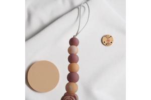 Speenkoord roos pasteloranje oudroze