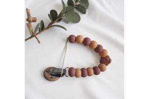 Speenkoord roos pasteloranje oudroze