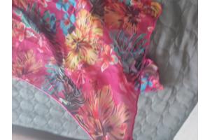 3 delig Bikini set roze bloemen XL