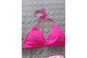 3 delig Bikini set roze bloemen XL