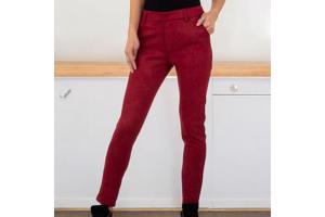 Drole de Copine stretchy zachte sterren broek rood S