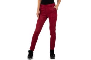 Drole de Copine stretchy zachte sterren broek rood S