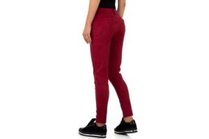 Drole de Copine stretchy zachte sterren broek rood S