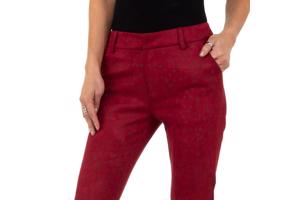 Drole de Copine stretchy zachte sterren broek rood S