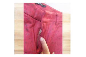 Drole de Copine stretchy zachte sterren broek rood S