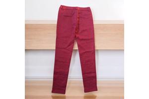 Drole de Copine stretchy zachte sterren broek rood S