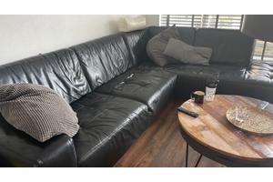 Leren hoekbank Montel