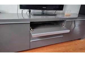 TV meubel grijs glans