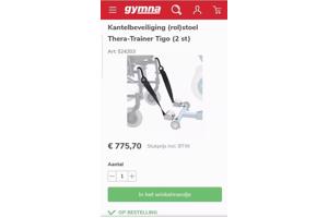 Thera trainer Kantel en afstandsbeveiliging