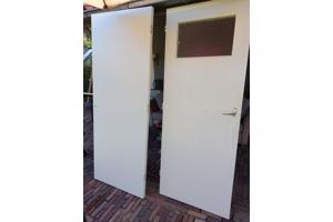 2 binnendeuren afm. 78,5 x 201,5 cm