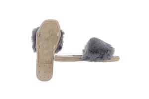 Givana Fluffy muiltjes - slippers grijs 38