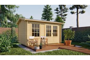 Blokhut - Tuinhuis Chloe | 40 mm | vuren onbehandeld