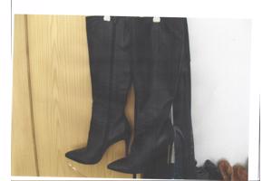 leren kniehoge laaren