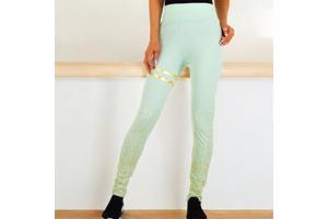 Holala stretchy legging mintgroen goud glitter L/XL